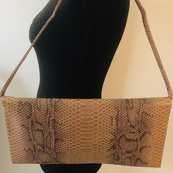 SASHA New York Bags New Sasha Handbags New York Faux Snake Envelope